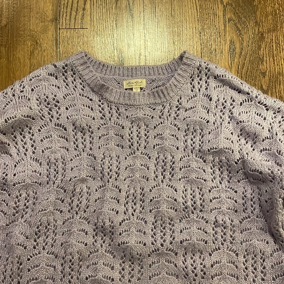 Ultra Flirt soft lilac purple crewneck sweater size 1x - Picture 2 of 7